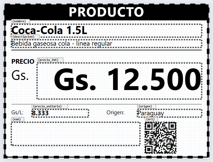 Góndola supermercado